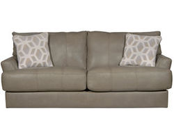 Prato Top Grain Leather Touch 85&quot; Sofa (Includes pillows) Putty