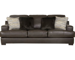 Marco 92&quot; Top Grain Leather Touch Sofa (Includes pillows) Chocolate