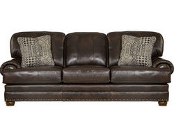 Roberto 94&quot; Top Grain Leather Touch Sofa (Includes Pillows)