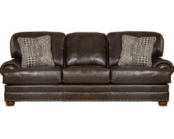 Roberto 94" Top Grain Leather Touch Sofa (Includes Pillows) 