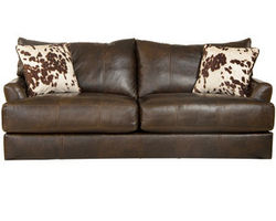 Pavia 85&quot; Top Grain Leather Touch Sofa (Includes pillows)