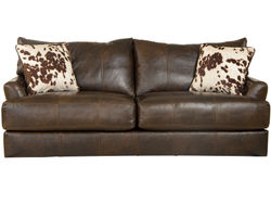 Pavia 85" Top Grain Leather Touch Sofa (Includes pillows)