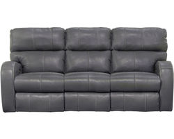 Angelo 83" Top Grain Leather Touch Power Headrest Power Reclining Sofa (Color choices)