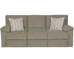 Tyler 85&quot; Double Reclining Sofa in Pewter