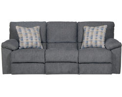 Tyler 85" Double Reclining Sofa in Stonewash