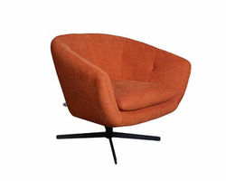 Allison Swivel Chair in Orange