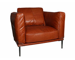 Bartz Leather Chair in Cognac
