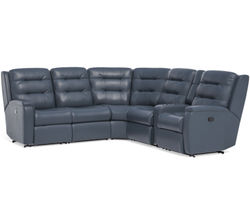 Arlo Leather Reclining Sectional (Colors Available)