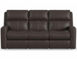 Score Zero Gravity Leather Power Reclining Sofa with Power Headrests and Lumbar (Colors Available)