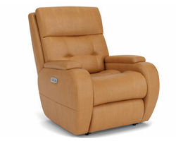 Strait Zero Gravity Leather Power Recliner with Power Headrest (Colors Available)