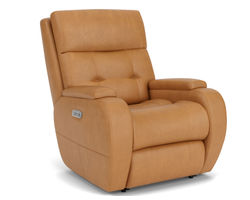 Strait Zero Gravity Leather Power Recliner with Power Headrest (Colors Available)
