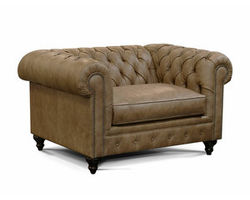 Rondell Chesterfield Big Leather Chair (Colors Available)