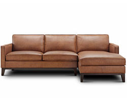 Chelsea 6679 Leather Chaise Sectional (Available left or right side)