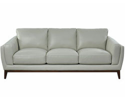 San Paulo 7200 Leather Sofa (Dove) 91&quot;