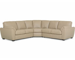 Lanza 77347 Stationary Leather Sectional (+100 leathers)