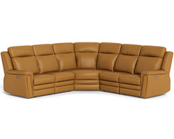 Asher 41065 Power Headrest Power Reclining Leather Sectional (+100 leathers)