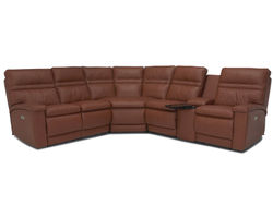 Leo 41185 Power Headrest Power Reclining Sectional (+100 leathers)