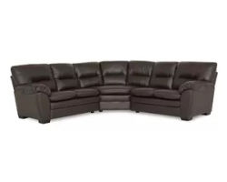 Amisk 77343 Stationary Leather Sectional (+100 leathers)