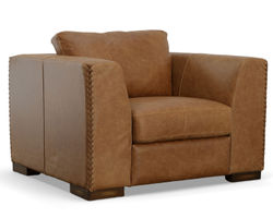 Hawkins 1347 Leather Chair (Light brown)