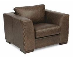 Hawkins 1347 Leather Chair (Dark brown)