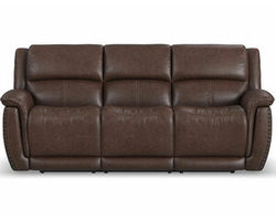 Beau 1011 Power Headrest Power Reclining Sofa (Chocolate faux leather fabric) 89&quot;