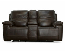 Fenwick Power Reclining Loveseat with Console and Power Headrests (204-70)