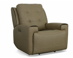 Iris Power Recliner with Power Headrest (Tan leather)