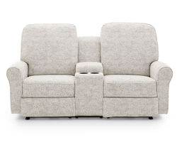 Josey Double Reclining Console Loveseat (+100 fabrics) 