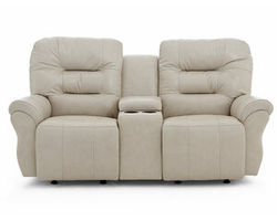 Unity Double Reclining Leather Console Loveseat (+3 leathers)