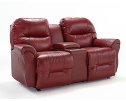 Bodie Double Reclining Leather Console Loveseat (+3 leathers)