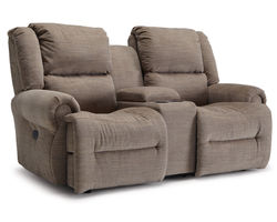 Genet Double Reclining Console Loveseat (+100 fabrics)