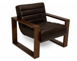 Wyatt 77075 Channeled Leather Chair (+100 leathers)