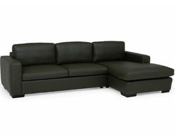 Ensemble 77909 Track Arm Stationary Leather Sectional (+100 leathers)