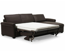 Madison 77689 Roll Arm Leather Sleeper Sectional (+100 leathers)