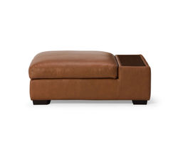 Madison Leather Storage Ottoman with Table Top 46" x 36" (+100 leathers)
