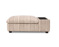 Madison Storage Ottoman with Wood Table Top 46" x 36" (+60 fabrics)