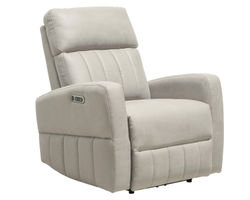 Rebel Ivory Power Headrest Power Recliner (Leather like fabric)