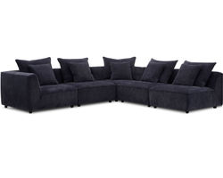 Recess Modular Stationary Sectional (In stock - Fast shipping)