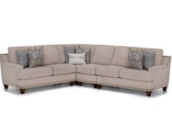 Anna 864 Stationary Sectional (Includes Pillows)