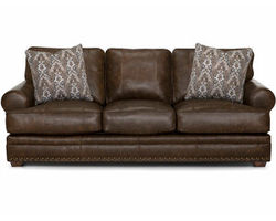 Tula Leather Sofa (93&quot;) Includes pillows