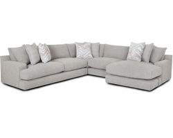 Meade 961 Stationary Sectional (Includes pillows)