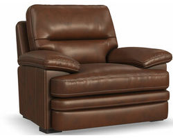 David 1825 Leather Chair and a Half (In stock)