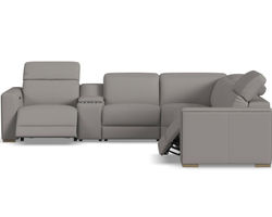 Aurora Leather Power Headrest Power Reclining Sectional (+2 colors) 749-01 - In stock