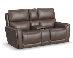 Carter 1587 Triple Power Reclining Console Loveseat (+2 colors) In stock - Zero Gravity
