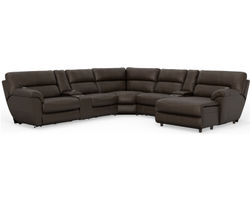 Maldini Power Headrest Power Reclining Sectional (Include deep massage and heat)