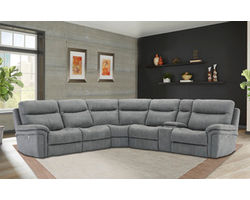 Mason Carbon Power Reclining Sectional with Power Headrests