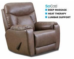 Conrad Rocker or Wall Hugger Recliner w/ Massage + Heat + Lumbar + Free Power Headrest