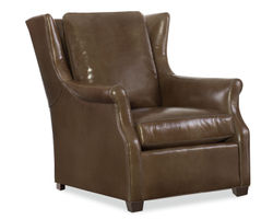 Herringer Leather Wing Chair - Swivel Available (+45 leathers)