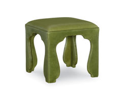 India 20" x 20" Leather Ottoman (+45 leathers)