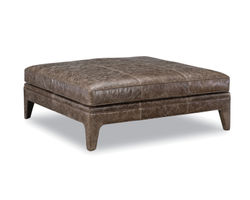 Meredith Leather 47" Square Cocktail Ottoman (+45 leathers)